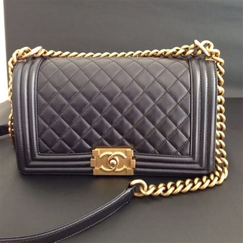 chanel boy bag gold hardware price|Chanel boy bag gold hardware.